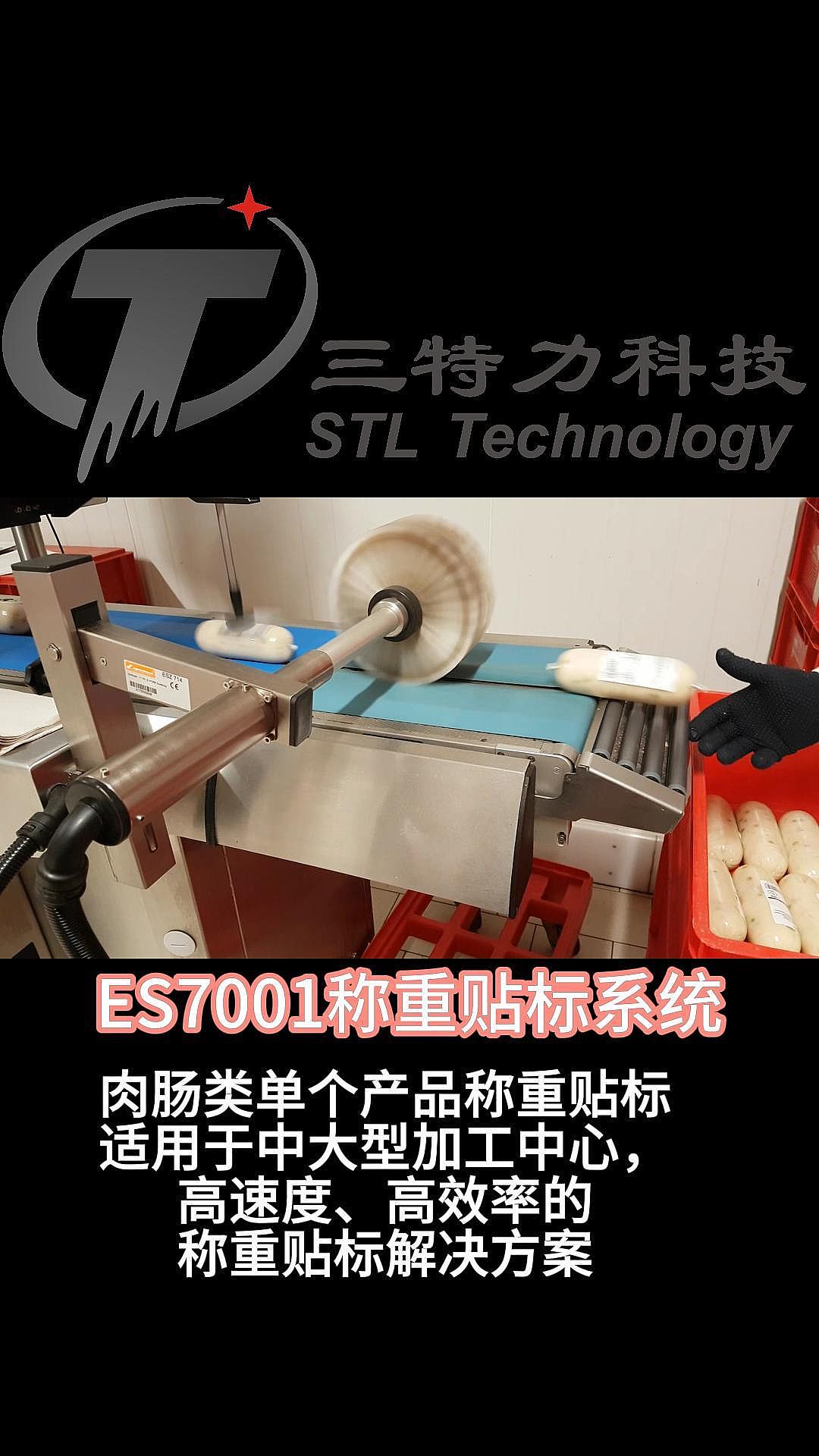 ES7001 肉肠单个产品 称重贴标